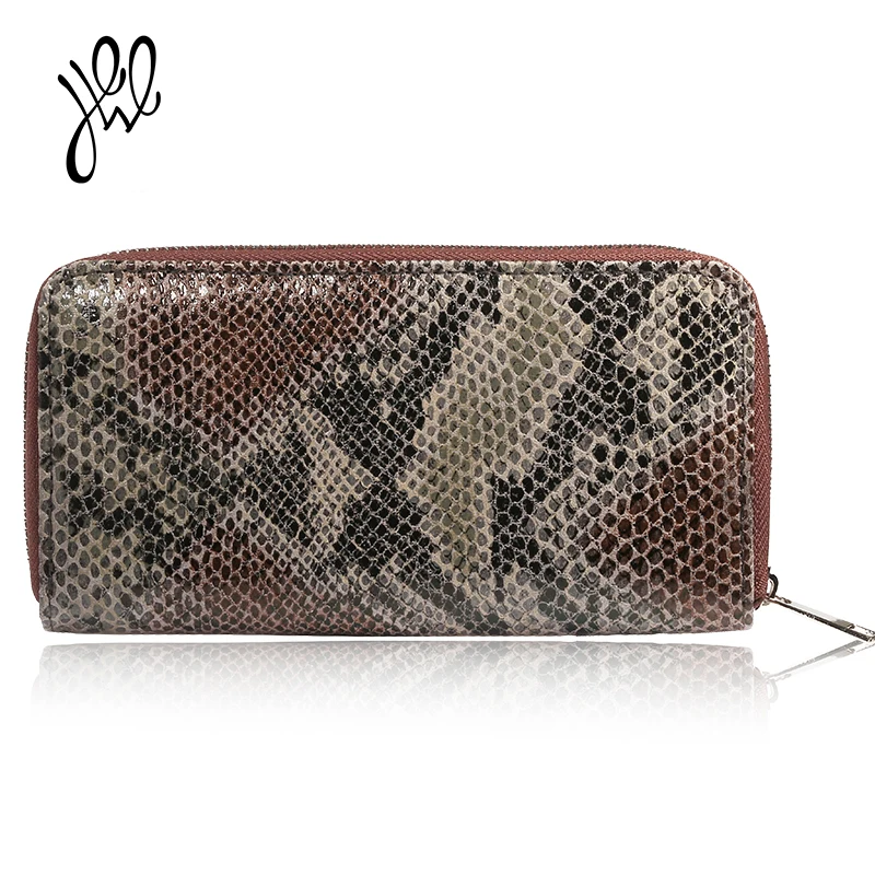 Новый Кошелек для женщин трендовые бумажники в полоску змеи Международный стиль