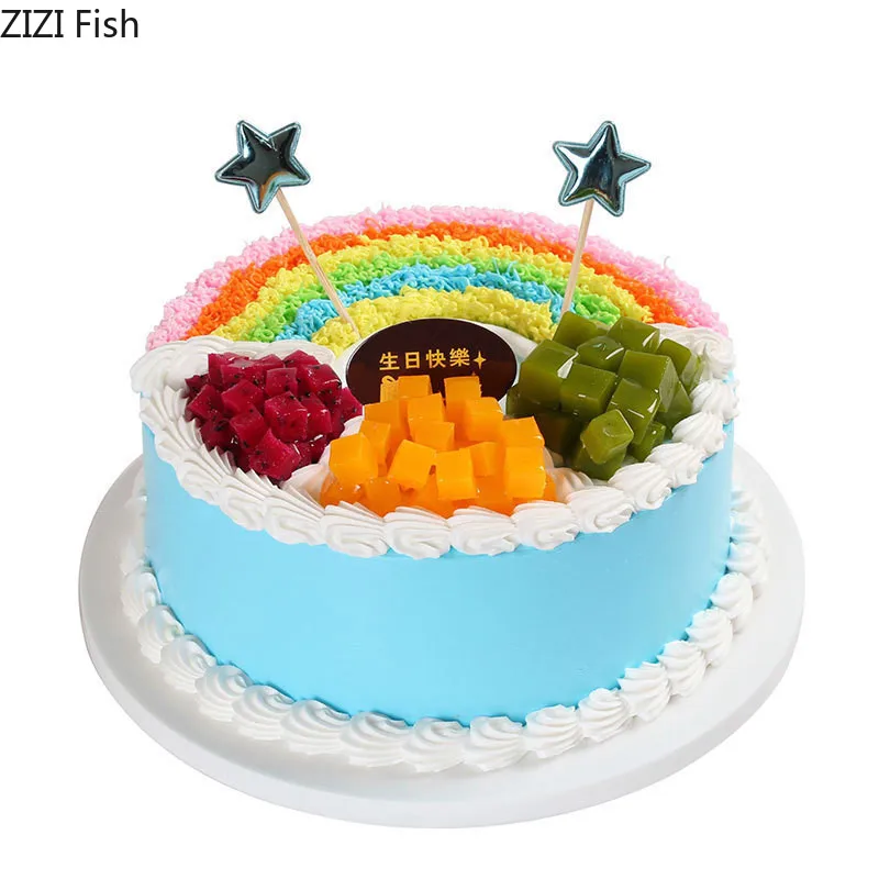 Имитация торта креативная модель фруктового крема на день рождения имитация еды