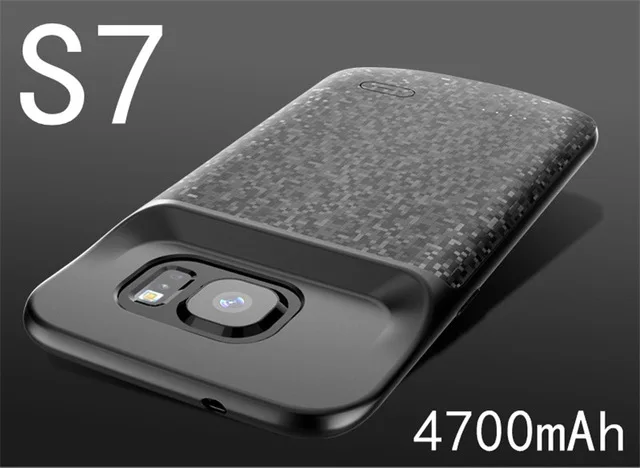 4700 мАч чехол для зарядного устройства samsung Galaxy S7 Тонкий Силиконовый