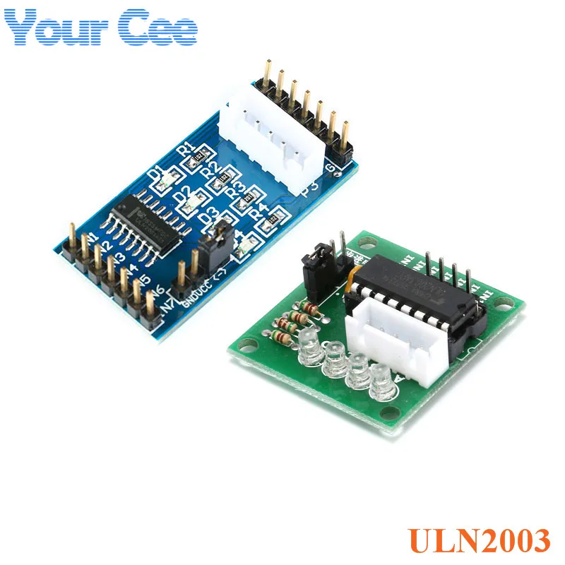 ULN2003 Драйвер шагового двигателя плата модуля для Arduino AVR SMD Bule Green Board|Интегральные