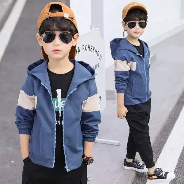 INS/Лидер продаж куртки для мальчиков Корейская весенне осенняя куртка детей