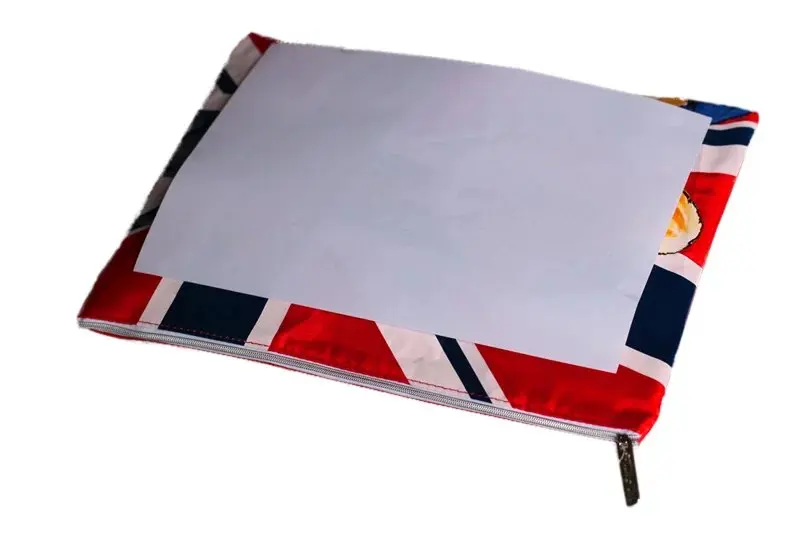 Вместительная сумка медведь с двойной молнией 35x25 см папка для документов