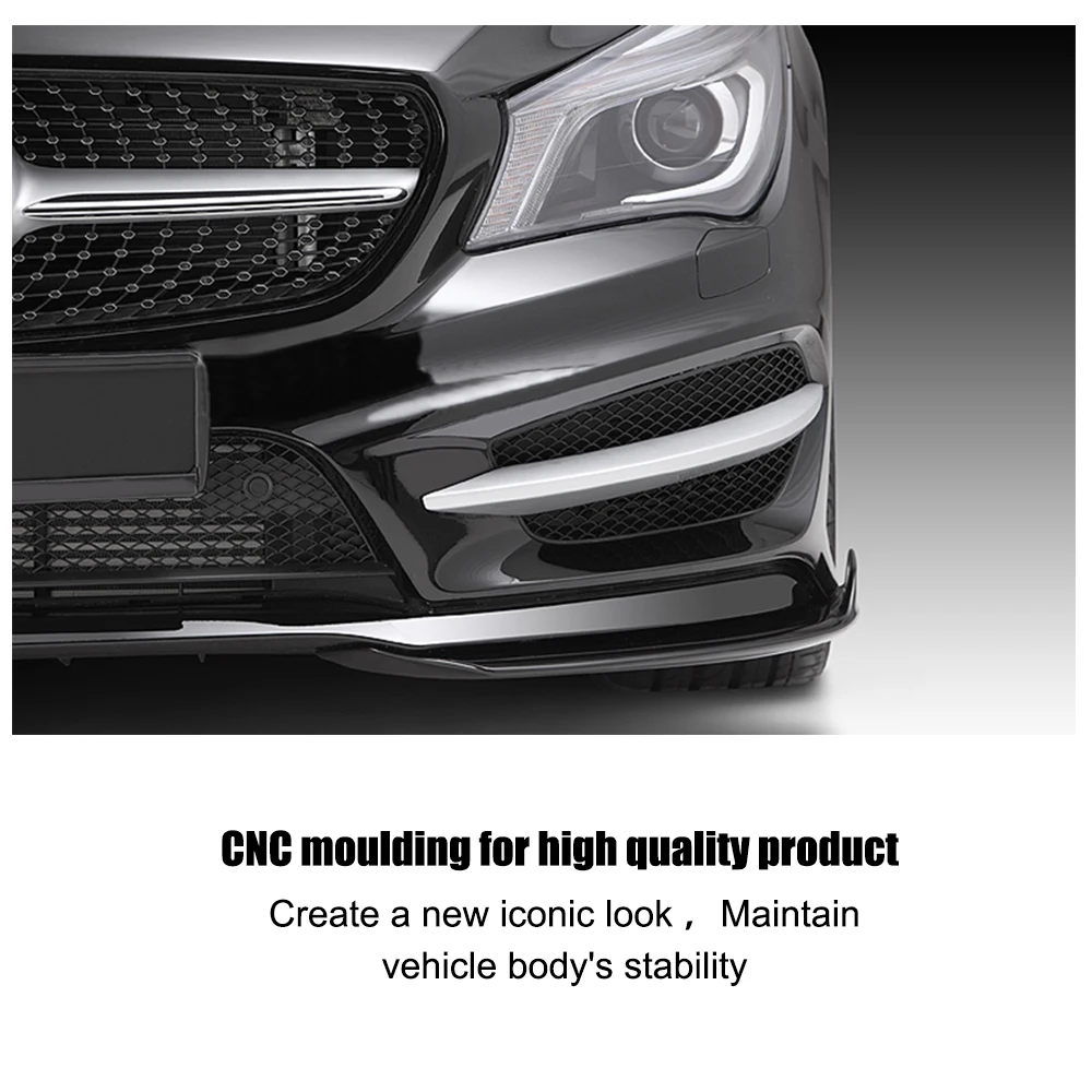 Углеродное волокно передний бампер крыло литья планки для Merdedes Benz C117 CLA250 CLA45