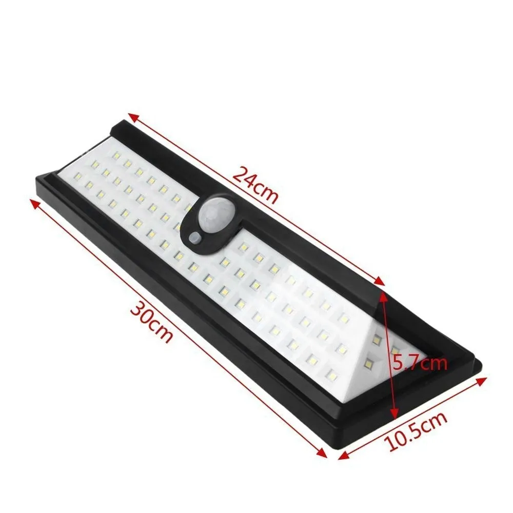 2 шт./лот 54 светодиодный 2835 SMD Солнечный мощность свет человека инфракрасный