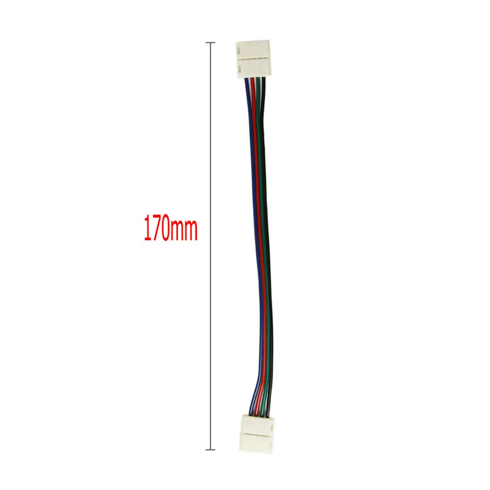 20X 4pin 10 мм разъем провода двойные соединители для RGB 5050 Светодиодный полоски Длина