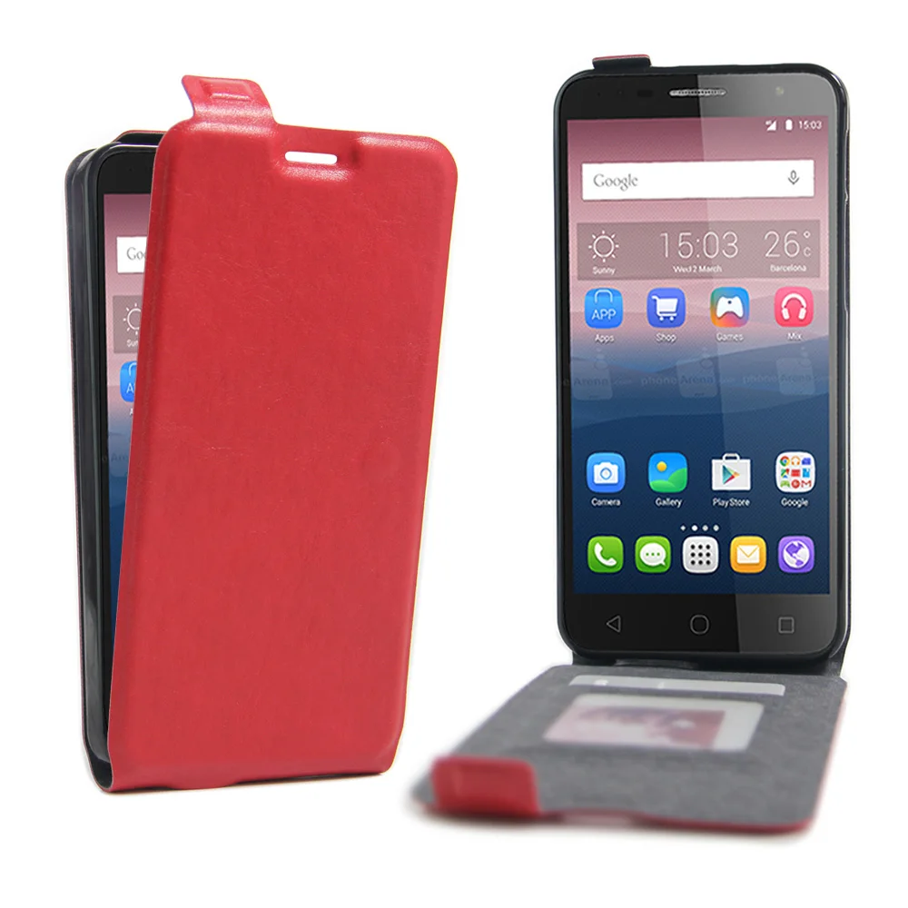 Чехол с откидной крышкой для Alcatel One Touch Go Play 7048/Pop 4 4S Plus чехол магнитной пряжкой из