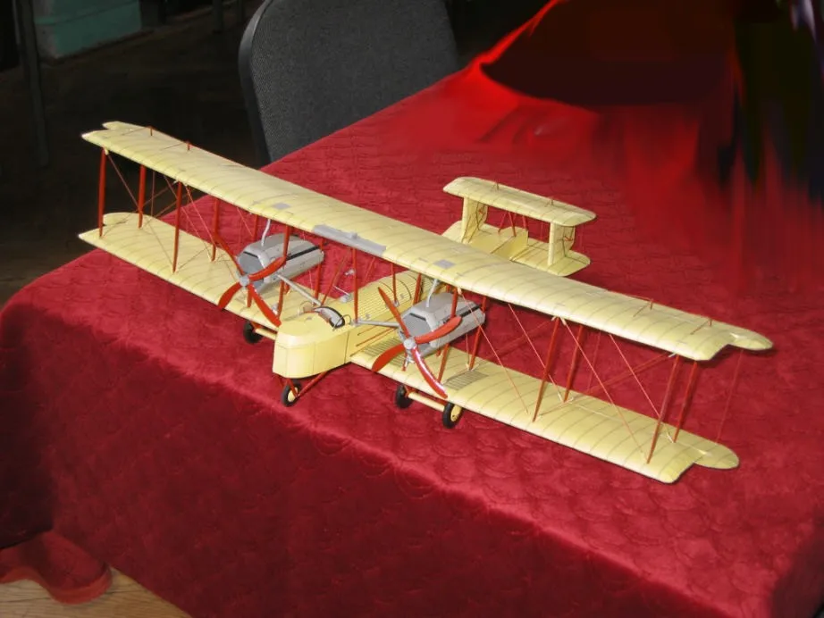 

DIY Paper Model British Bomber Vickers ''Vimy'' WW I Boy Gift Papercraft 3D Puzzle