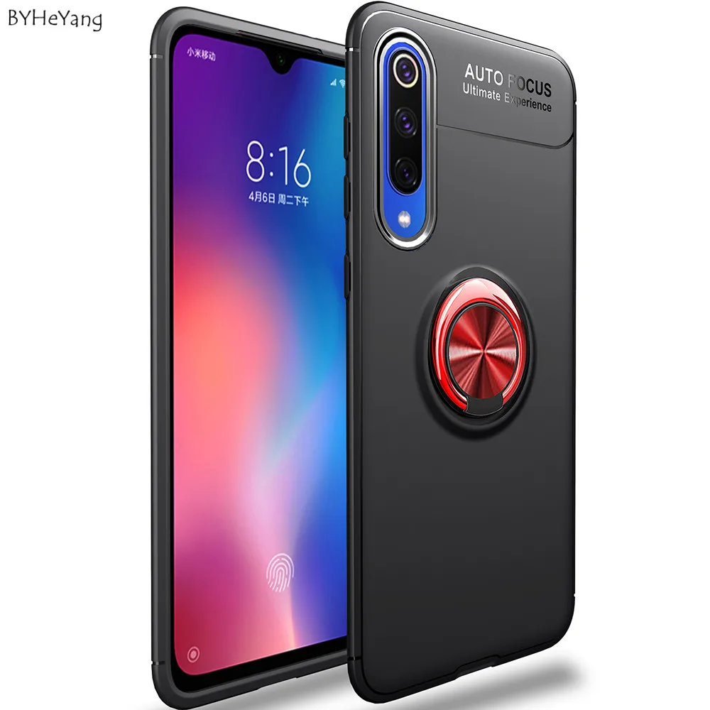 Чехол для Xiaomi Mi 9 SE металлический кольцевой кронштейн задняя крышка Mi9 чехол