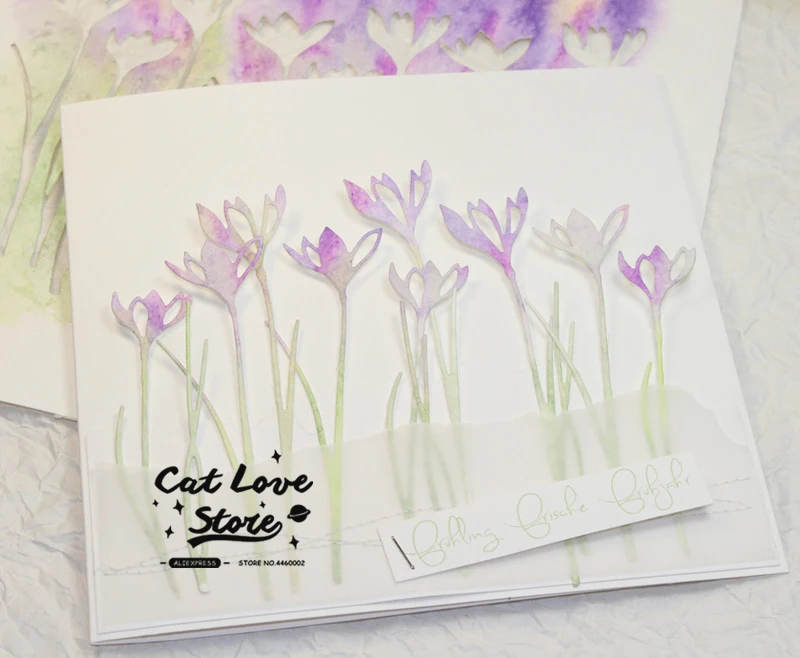 4 шт. трафареты для резки металлических цветов в ветке рукоделия скрапбукинг