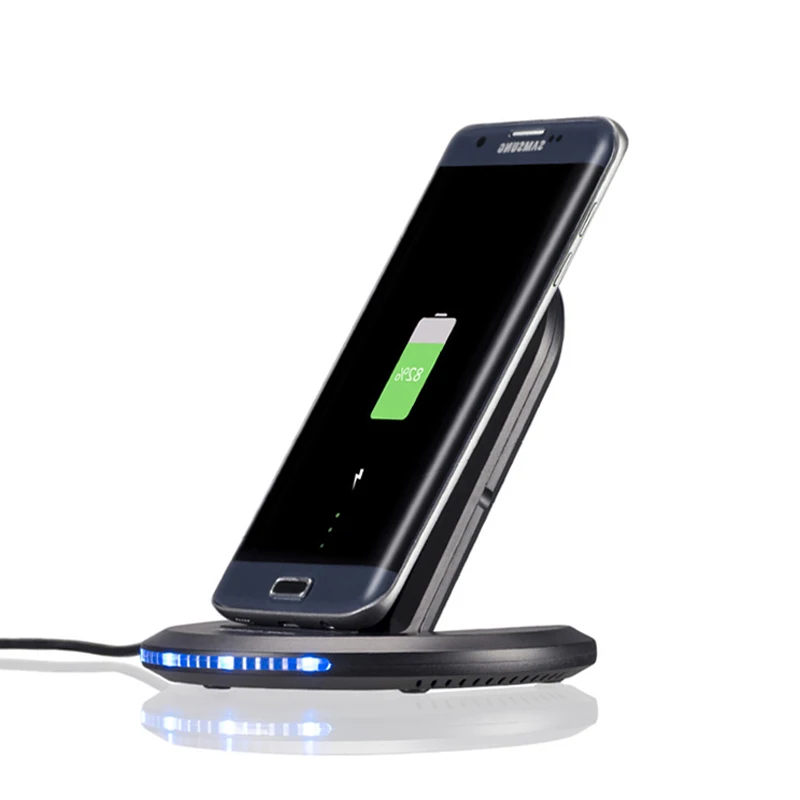 Регулируемое Беспроводное зарядное устройство Qi для iPhone XS 8 XR samsung S9 S10 S8 быстрая Беспроводная зарядная док-станция зарядное устройство для телефона Xiaomi
