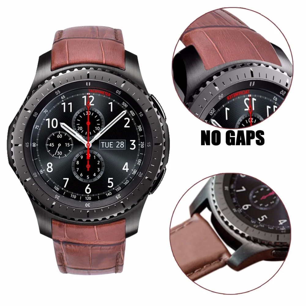 V moro 2018 ремешок для часов Samsung Gear S3 классический из натуральной кожи с