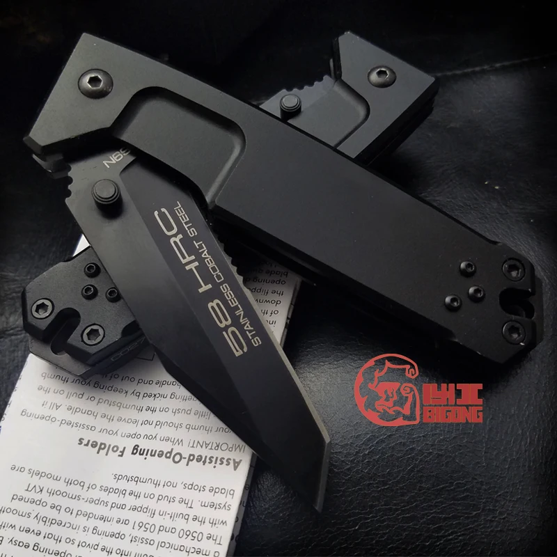 Фото Складной нож BIGONG 440C из холодной стали T6 с алюминиевой ручкой для выживания folding Складной нож BIGONG 440C из холодной стали T6 с алюминиевой ручкой для выживания folding