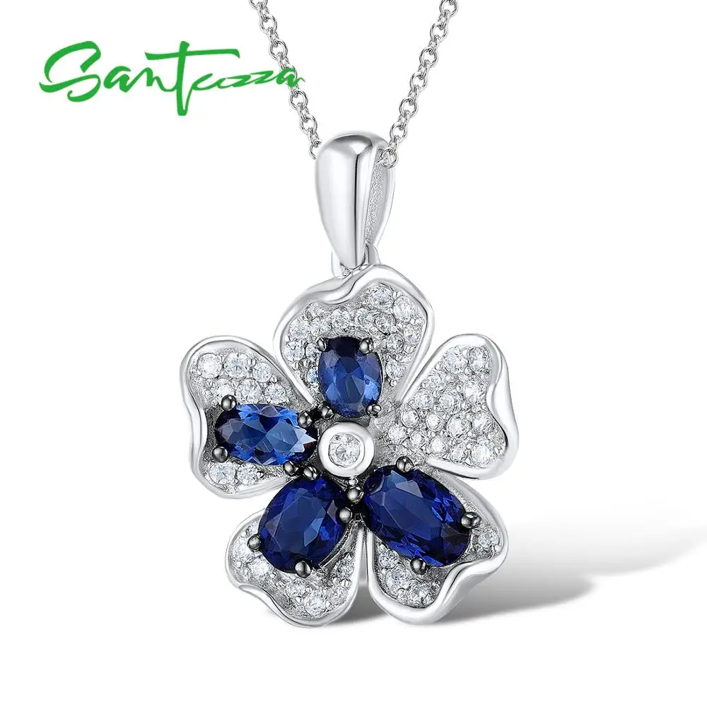 Женский кулон из серебра 925 пробы с цирконием|925 sterling silver pendant|silver pendantsterling pendants |