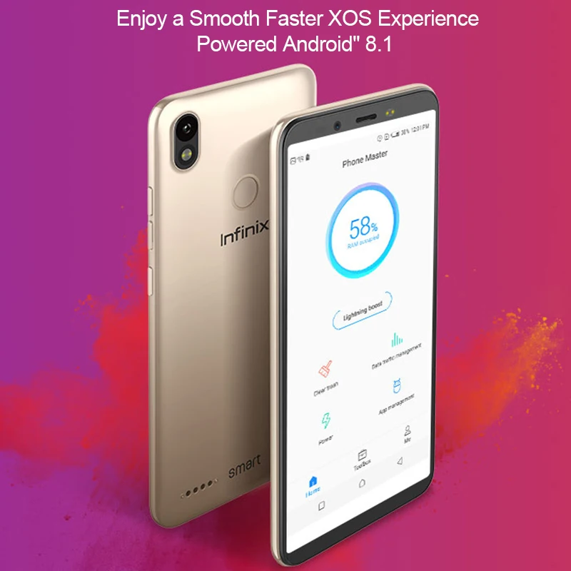Смартфон Infinix Smart 2 16G 2G 5 дюймов двойная вспышка с низким освещением селфи