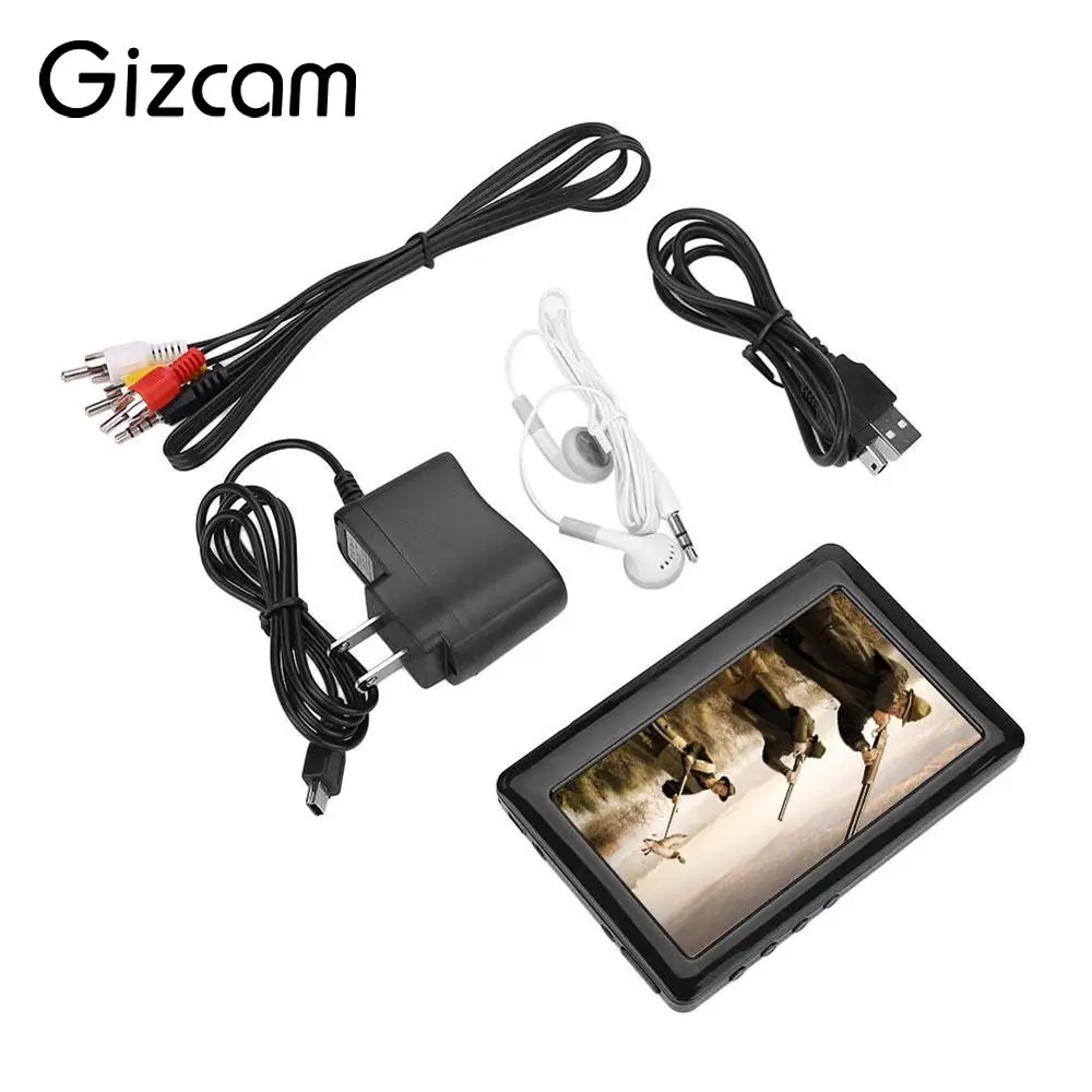 Gizcam Портативный 8 Гб 4 3 дюймов сенсорный HD ЖК экран MP4 MP3 MP5 медиаплеер Видео FM Радио