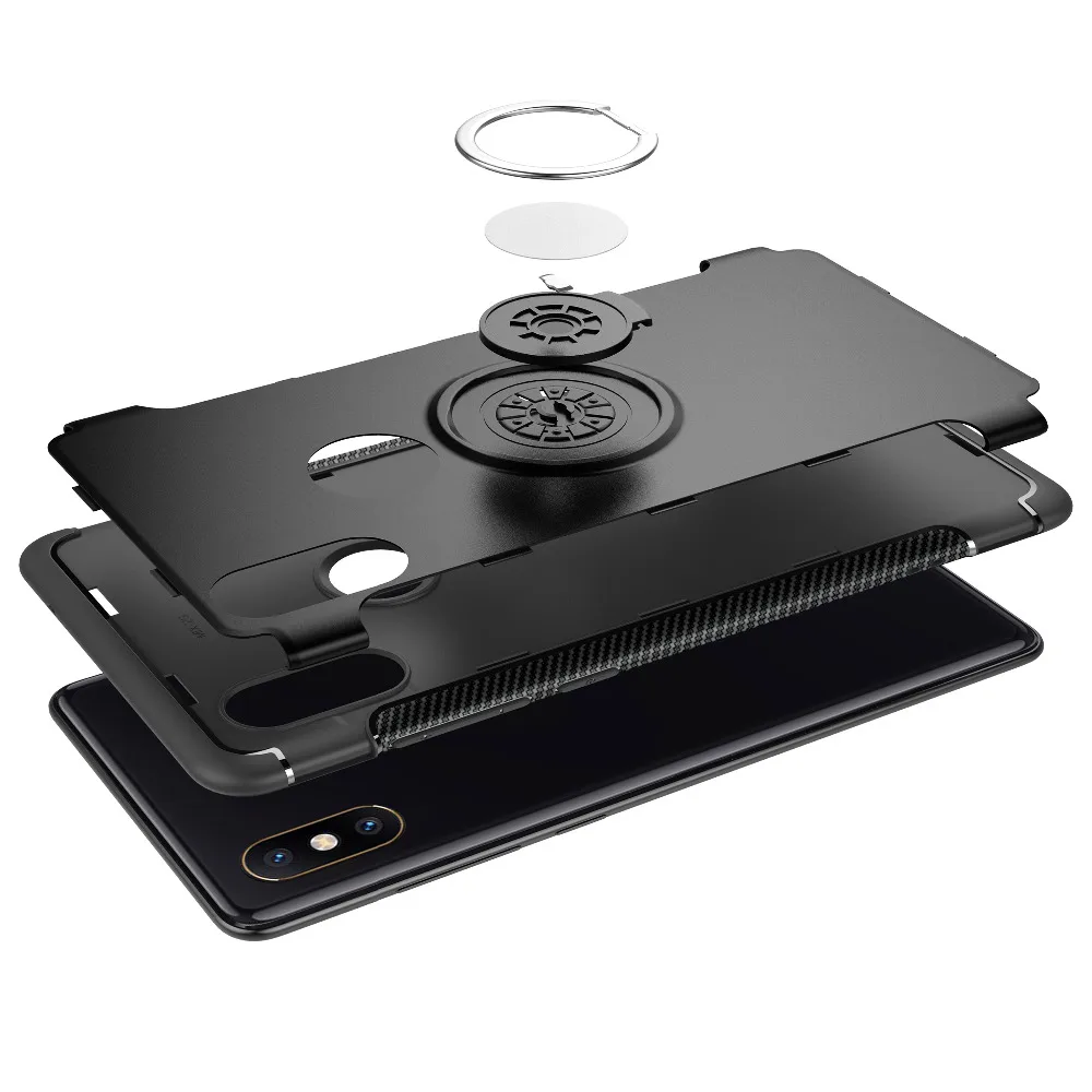 AXBETY для xiaomi mi x 2 s чехол Магнитный автомобиля адсорбции кольцо Броня защитный