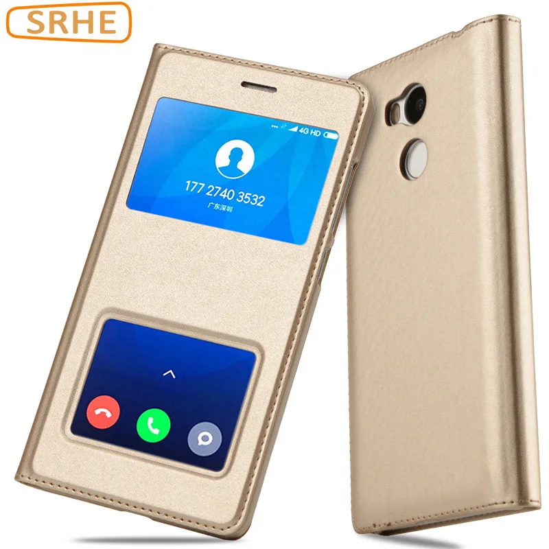 Для Xiaomi Redmi 4 Pro Роскошный кожаный чехол с откидной крышкой для Prime 4A открытым