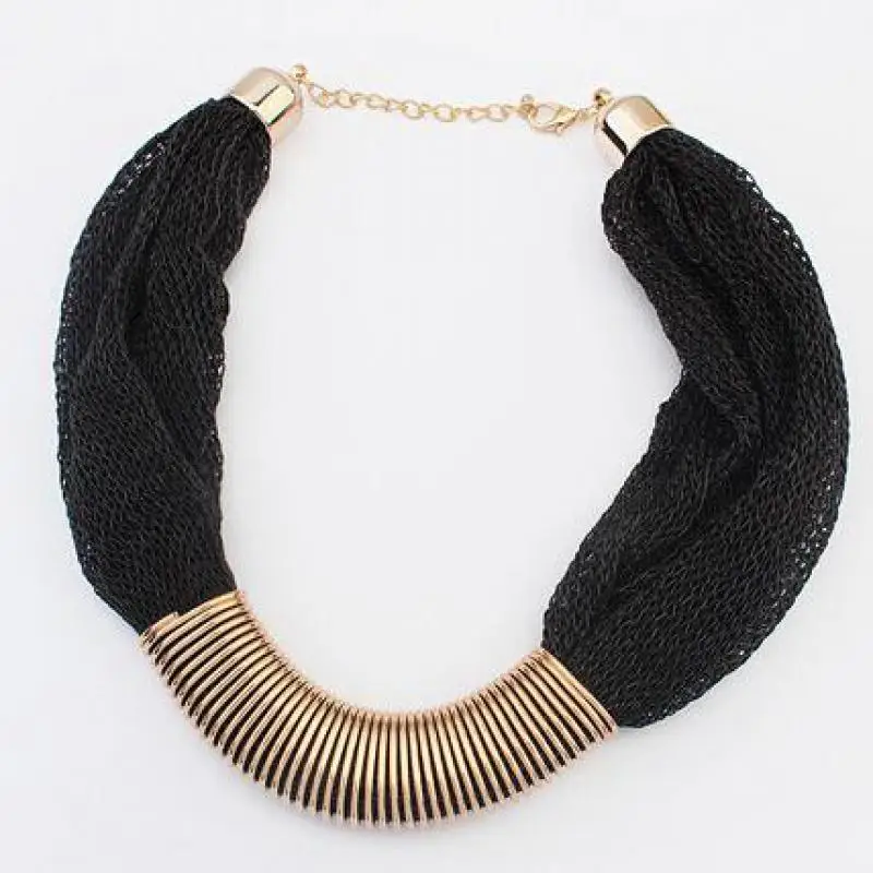 Массивное ожерелье крупное ювелирное изделие массивное женская бижутерия