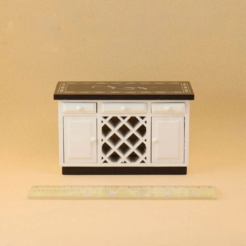 Мебель для кукольного домика 1:12 игрушка кукол Деревянные белые миниатюрные