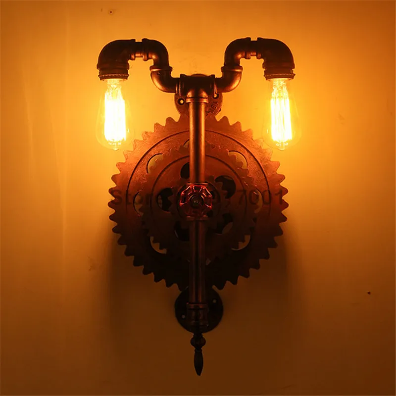 Винтажный промышленный настенный светильник в стиле ретро для кафе ресторана