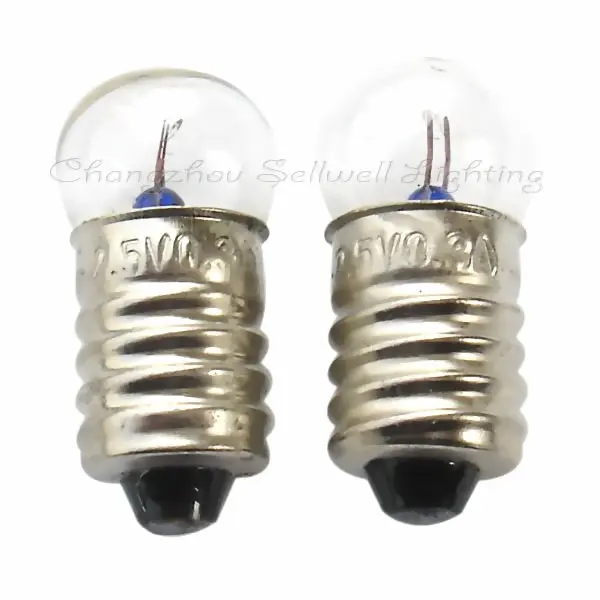 Хорошо! 2000 шт./лот миниатюрная лампочка E10 G11 2 5 v 0.3a A070|light e10|miniature bulbg11 light bulb |