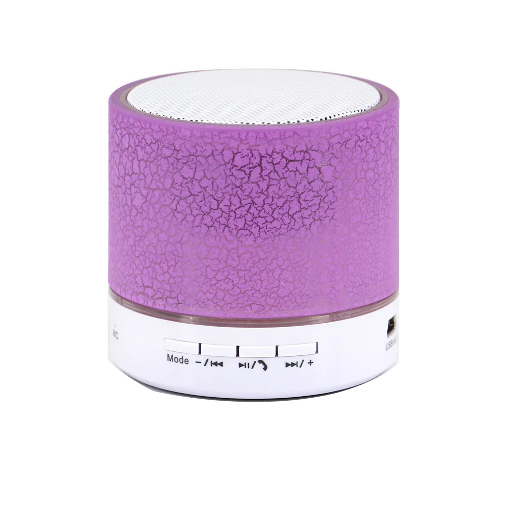 Новый светодиодный мини Bluetooth Динамик A9 TF USB FM Беспроводной Портативный музыка