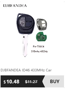 Djbfandea 4 кнопки 314,4 МГц 4D67 Чип дистанционного ключа автомобиля для Toyota FCCID HYQ12BBY Camry 2007-2011 с спросить сигнала необработанное лезвие