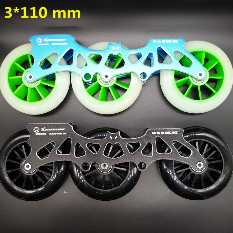 Бесплатная доставка рамка для роликов 243 мм летучей мыши 3*110|roller skate frame|skate frameframe |
