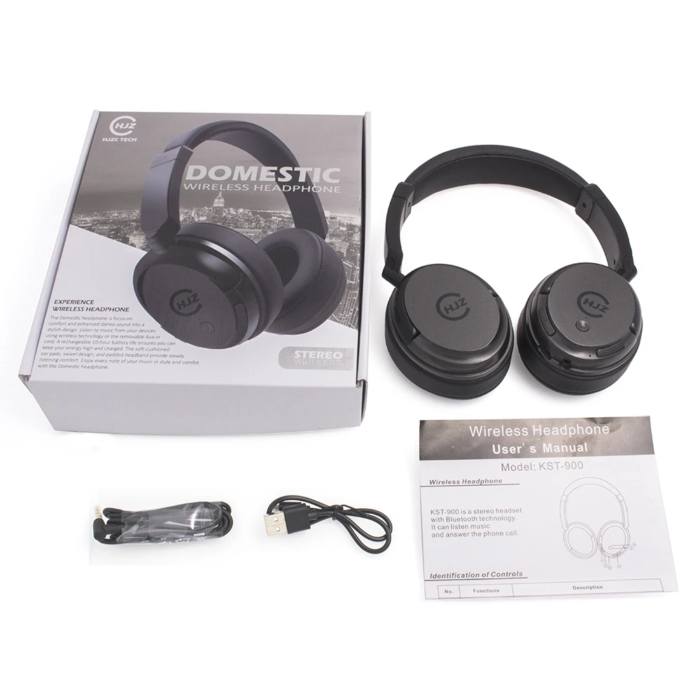 FooHee Беспроводной складные наушники Bluetooth спортивные с микрофоном пульт