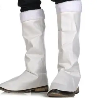 Лакированной кожи Рождественские сапоги санта-Клаус одежда карнавал Рождество