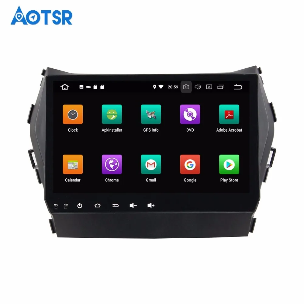 9 дюймов Android 7 1 8 0 Автомобильный GPS навигатор мультимедийный для Hyundai Santa Fe IX45 2013 2014