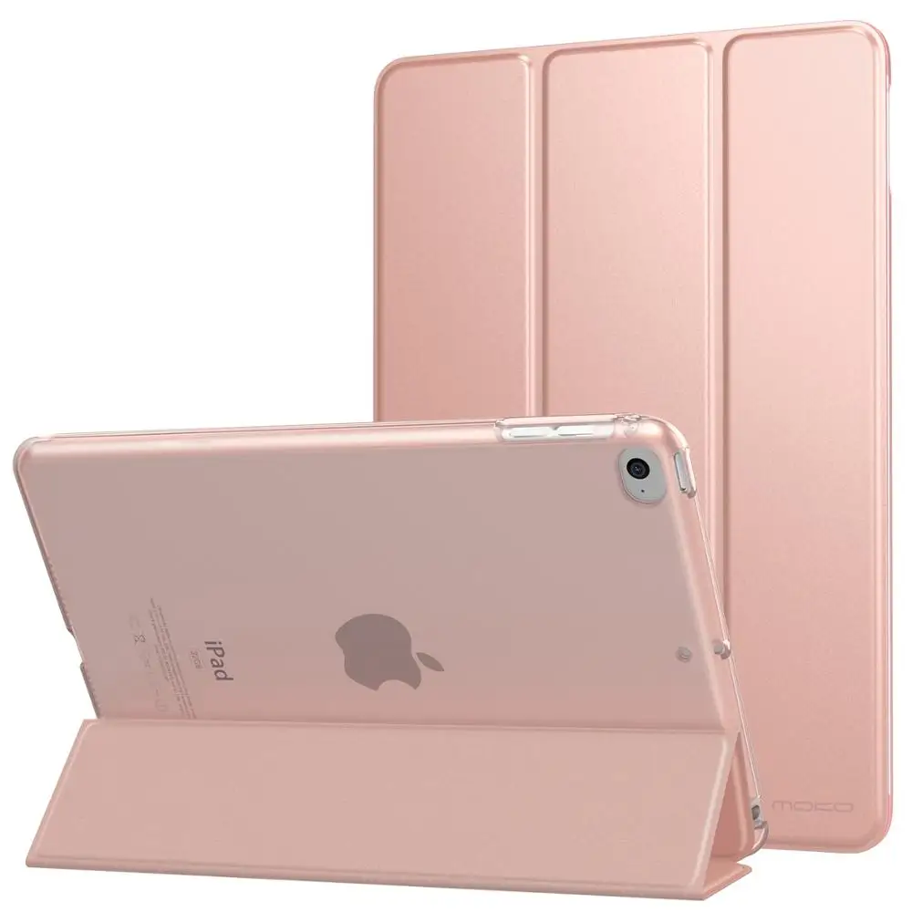 حافظة من MoKo لجهاز iPad Mini 5th من الجيل الجديد مقاس 7.9 بوصة 2019/iPad Mini 4 2015-غطاء حامل ذكي خفيف الوزن مع ميزة الاستيقاظ التلقائي
