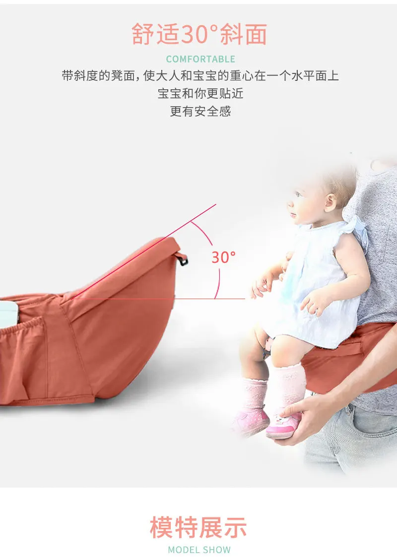 Эргорюкзак Перевозчик Рюкзак Hipseat слинг фронтальная эргономичный кенгуру слинг для новорожденных для ребенка 0-36 M