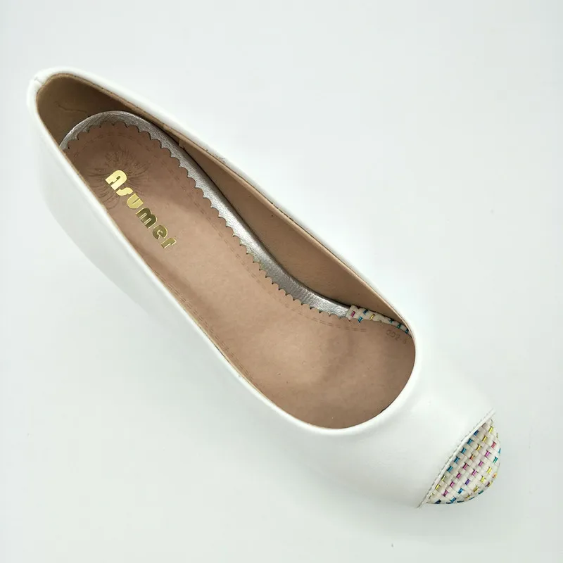 

Asumer 2020 spring autumn new arrive women pumps elegant ladies wedges shoes fashion peep toe platform high heels shoes