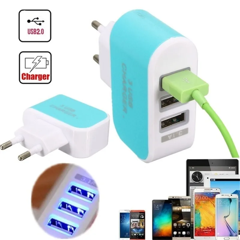 

Charger EU Plug Mobile Phone Charger Travel Wall Charging Adapter For iPhone X XS 7 8 plus Xiaomi Samsung S10 USB Phone Chargers