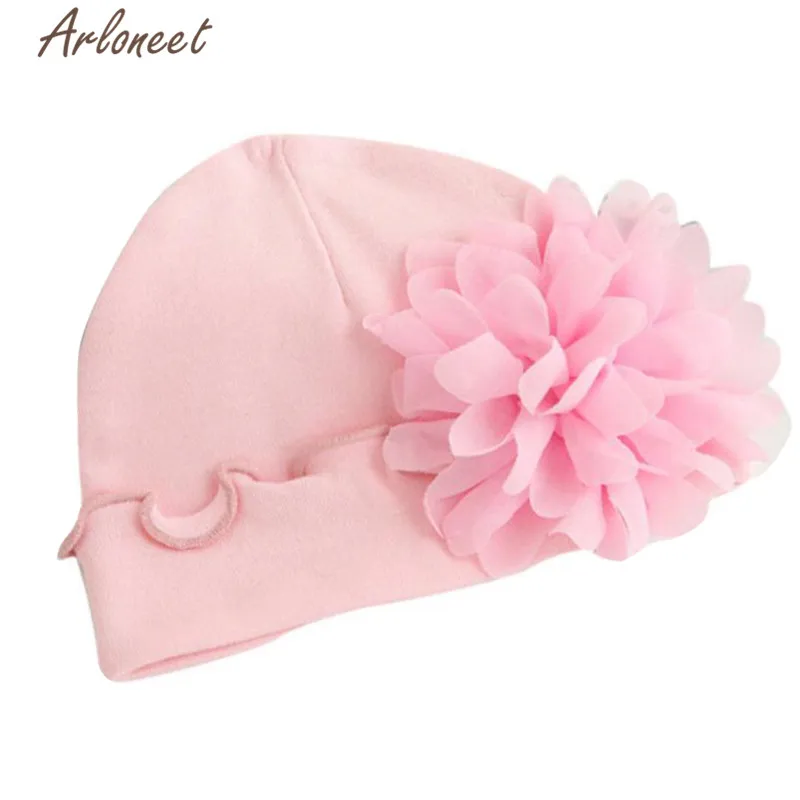 Newborn Baby Girls Hat Infant Toddler Flower Hats Cotton Soft Cap L1212 | Детская одежда и обувь