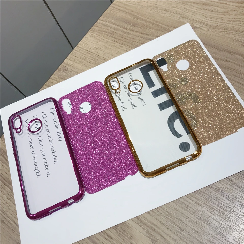 Роскошный силиконовый чехол с бриллиантами для Huawei P20 Lite P30 Pro Mate 20 10 блестящий