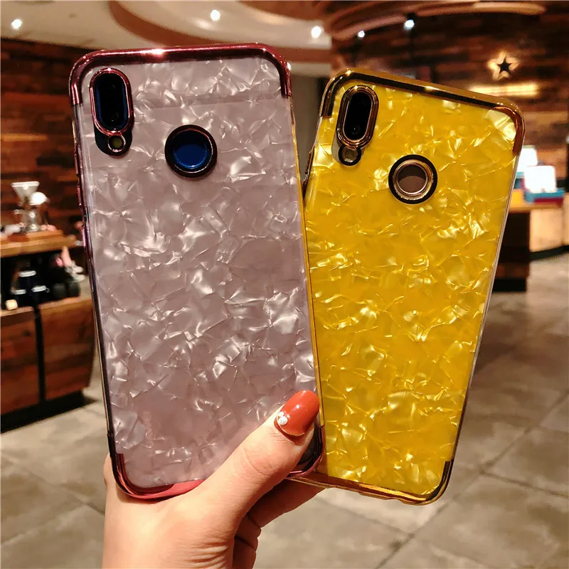 Мраморные блестящие ТПУ чехлы для телефонов Huawei P20 Lite Pro P10 P9 P8 Nova 2 3 Y9 2018 Y6 Prime Mate 10