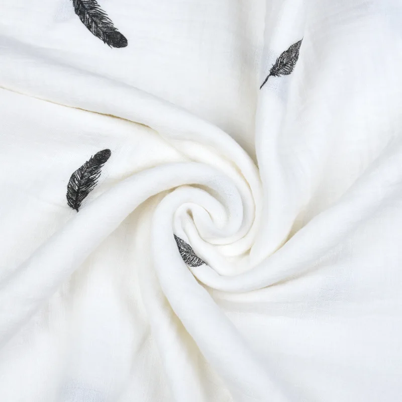 EGMAO Super Soft Baby Blankets Newborn Products Swaddle Wrap Infants 100% Cotton Bath Towels 3 Pieces a Pack 120x120cm Wholesale | Мать и