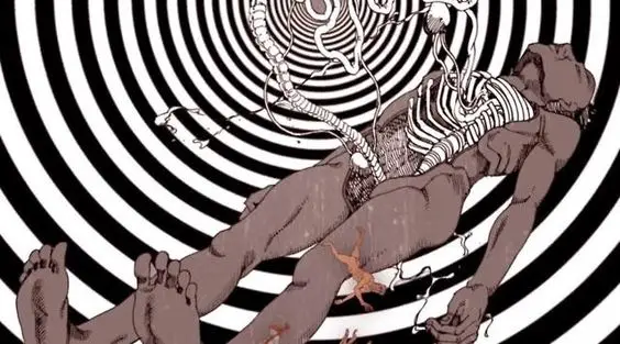 Длинный череп головы серии ужасов Shintaro каго манга Акира Торияма ретро ВИНТАЖНЫЙ