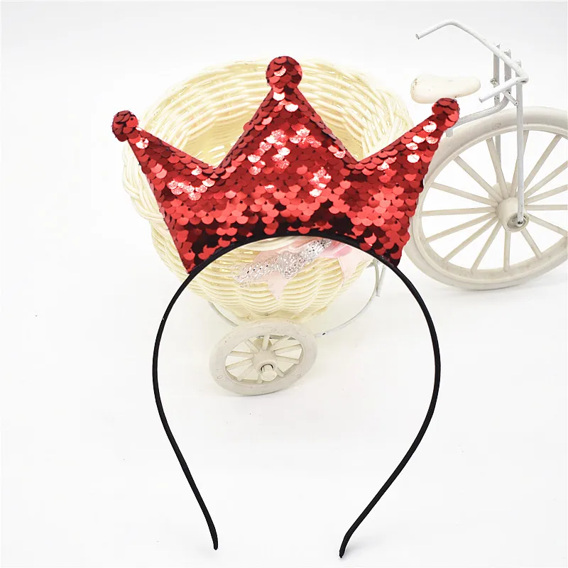 Детский Реверсивный Блестящий Корона уши Минни Маус ободок для волос Бутик