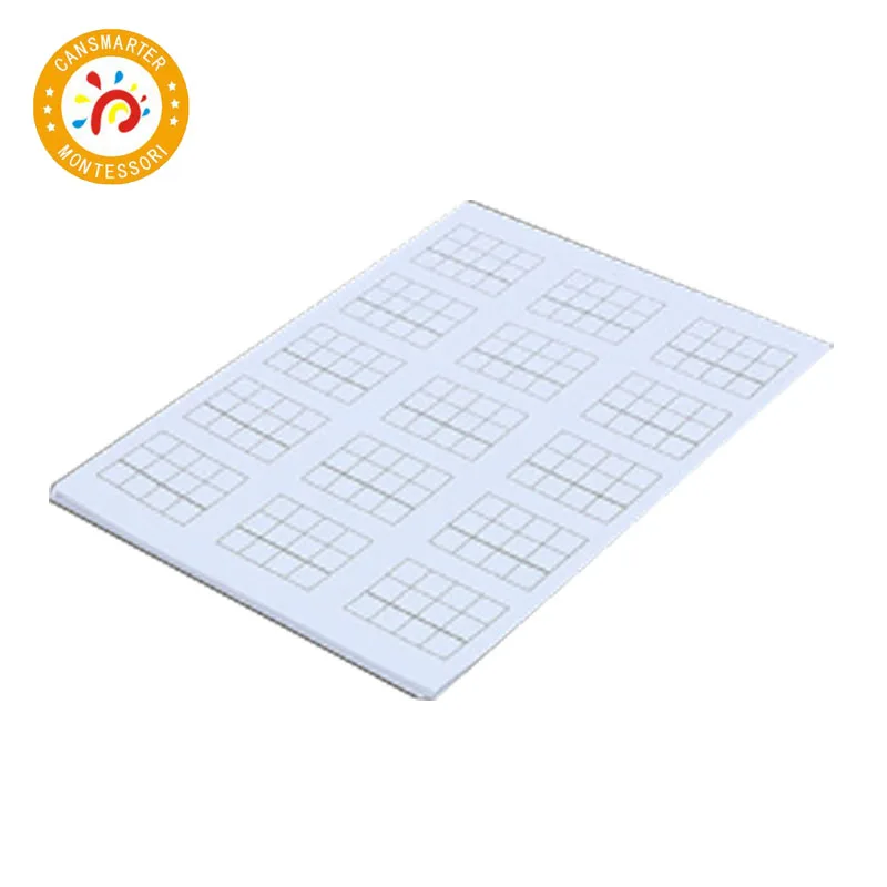 Stamp Game Paper Монтессори материалы деревянные игрушки Штамп Игры различное издание деревянные Этикетки штампы математические игрушки раннего образования - Цвет: Stamp Game Paper