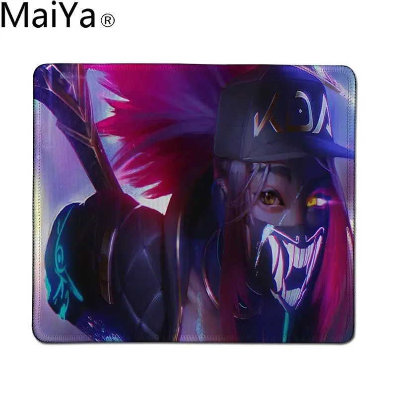 MaiYa в запасенном KDA Akali Удобная мышка коврик игровой резиновый коврик для компьютерной мыши мышь прочный коврик для мыши на стол