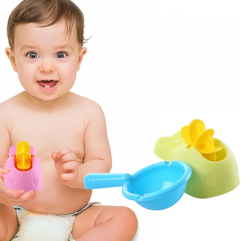 1 Set Water Car Spoon Playing Toy Baby Bath Model Building Blocks Experiment Educational Toys for Children Games|Игрушки для ванной|