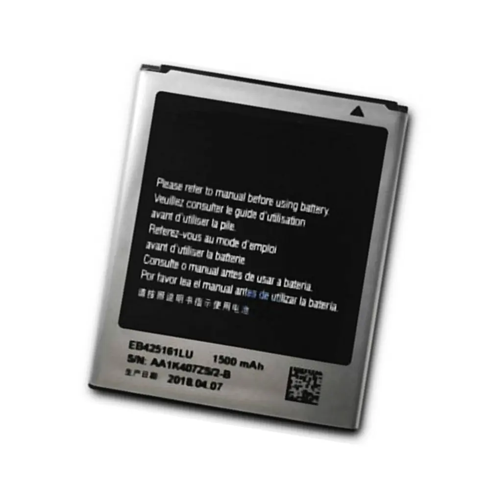 Оригинальный аккумулятор EB425161LU 1500 мАч для Galaxy S Duos S7562 S7566 S7568 i8160 S7582 S7560 S7580 i739 T59 J1