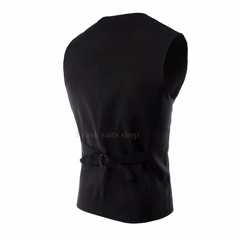 Мужской однобортный жилет деловой черный 2018 | Мужская одежда