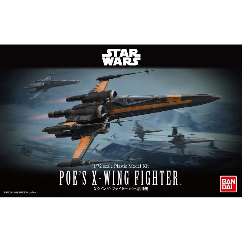 1/72 Bandai Звездные войны POE'S X-Wing модель истребителя хобби