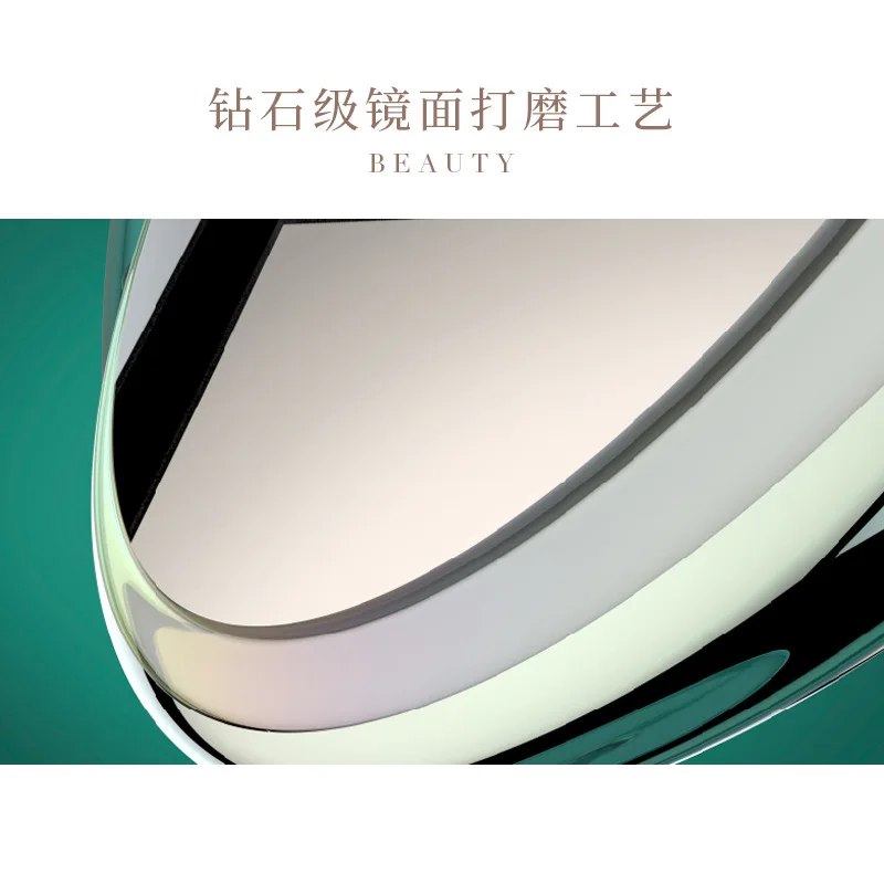 New 360 degree rotating metal round USB rechargeable LED desktop creative folding touch dimming makeup mirror lamp | Освещение