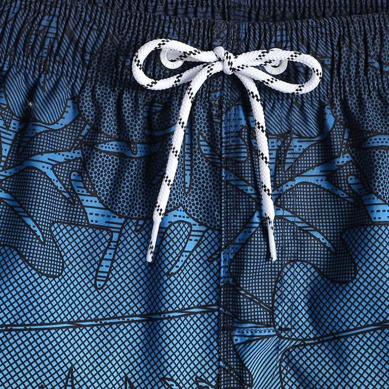 Летний Мужской купальный костюм быстросохнущие пляжные шорты Камуфляжный