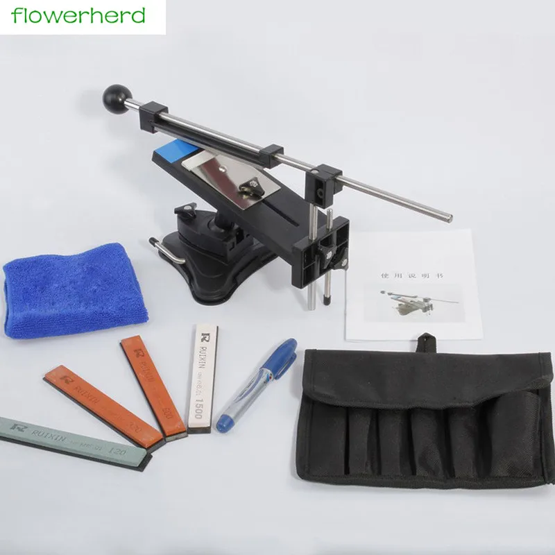 

Knife Sharpener Update Chefs Professional Kitchen Sharper Knife Sharpening System Fix-angle 4 whetstones #180/400/800/1500